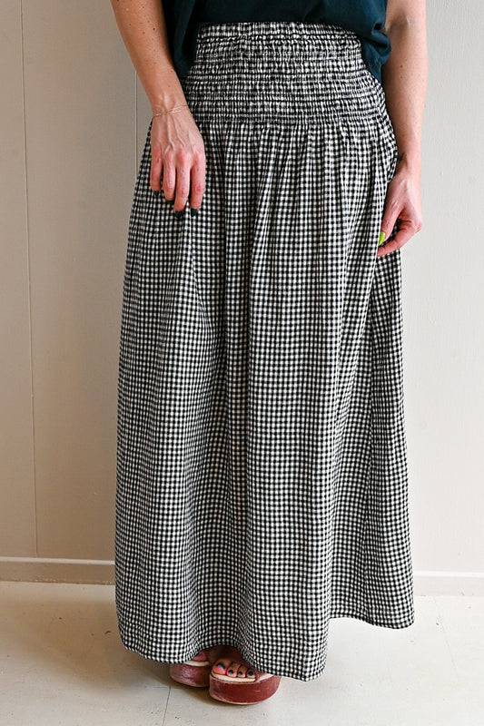 Shafter Avenue Gingham Midi Skirt