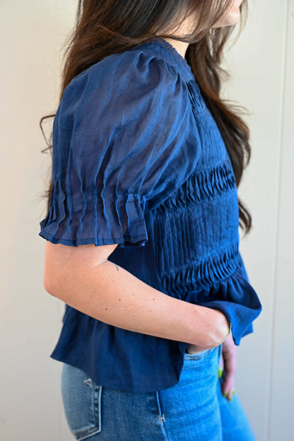 Rosemont Avenue Pleated Top