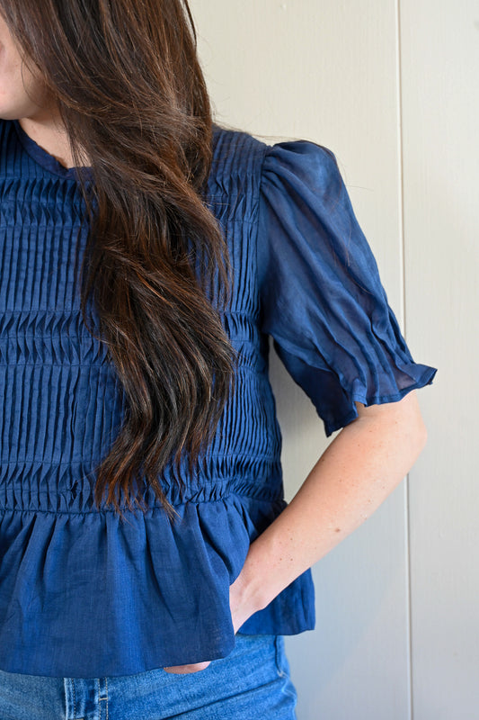 Rosemont Avenue Pleated Top