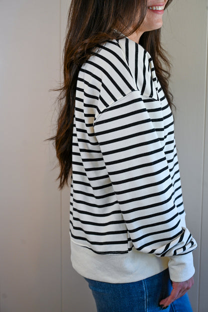 Spruce Avenue Stripe Long Sleeve Top