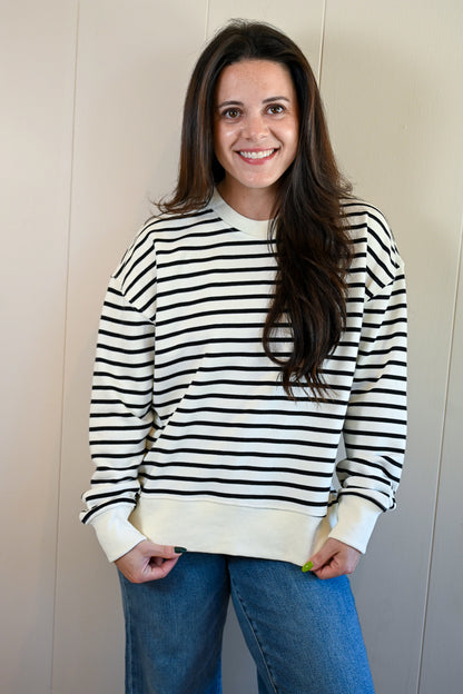 Spruce Avenue Stripe Long Sleeve Top