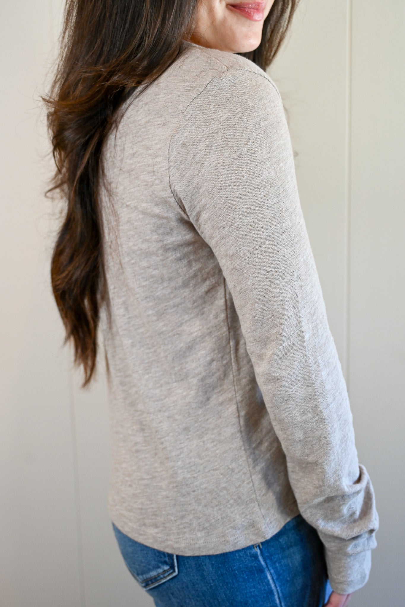 Del Monte Blvd Long Sleeve Tee Sandstone