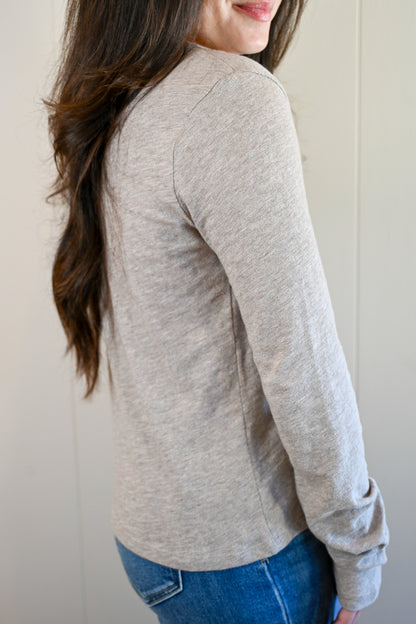 Del Monte Blvd Long Sleeve Tee Sandstone