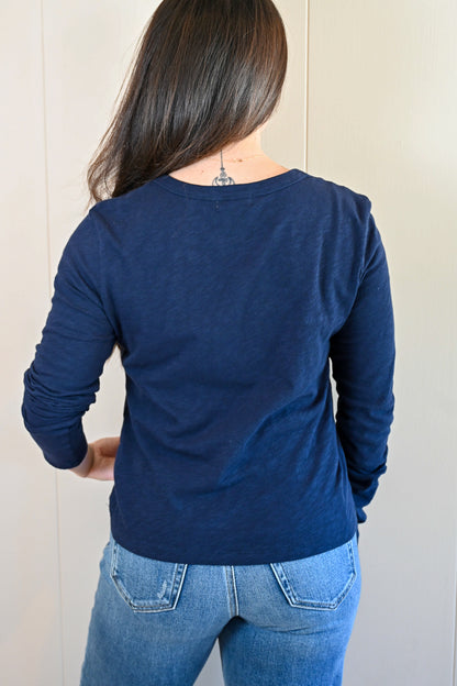Del Monte Blvd Long Sleeve Tee Midnight Ocean