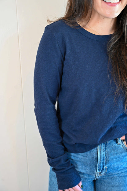 Del Monte Blvd Long Sleeve Tee Midnight Ocean