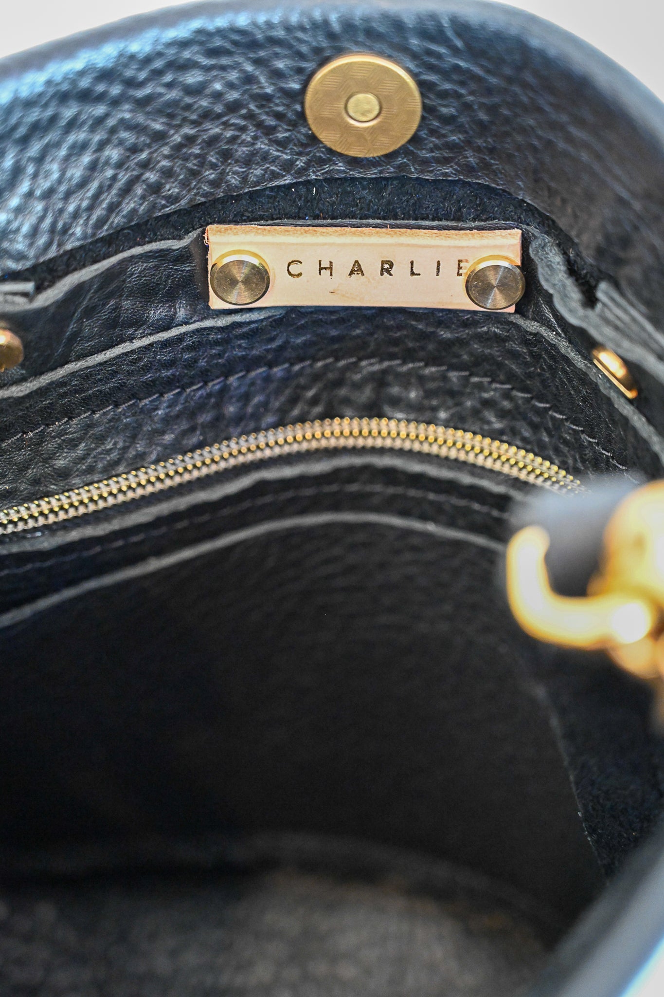 Black Pebble Crossbody by Charlie's Goods