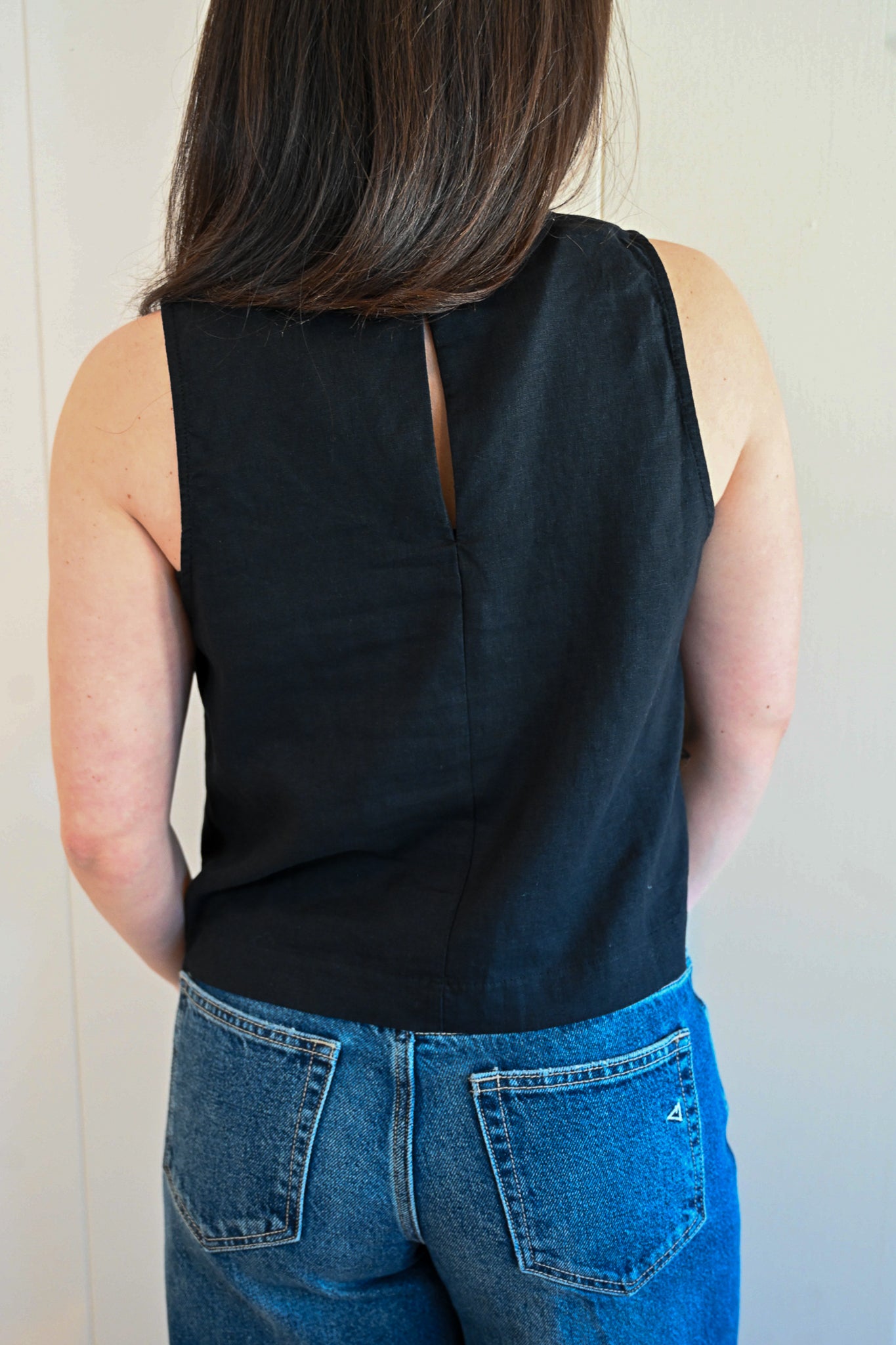 Platt Court Linen Tank - Storm