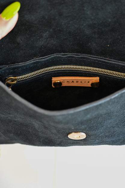 Mini Dylan Black Suede by Charlie's Goods