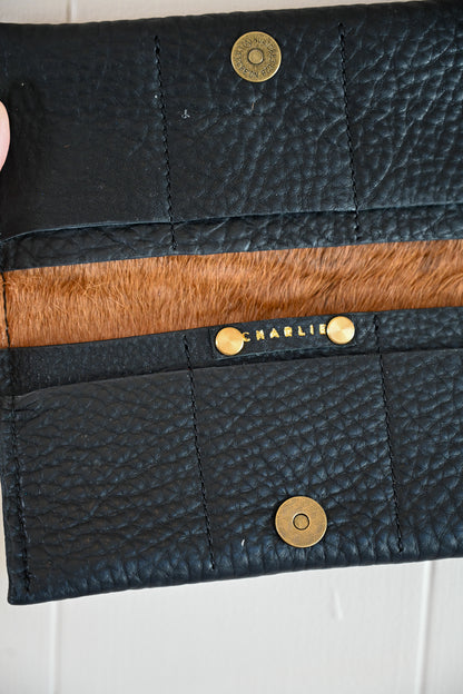 Daphne Wallet Pebble Black by Charlie's Goods