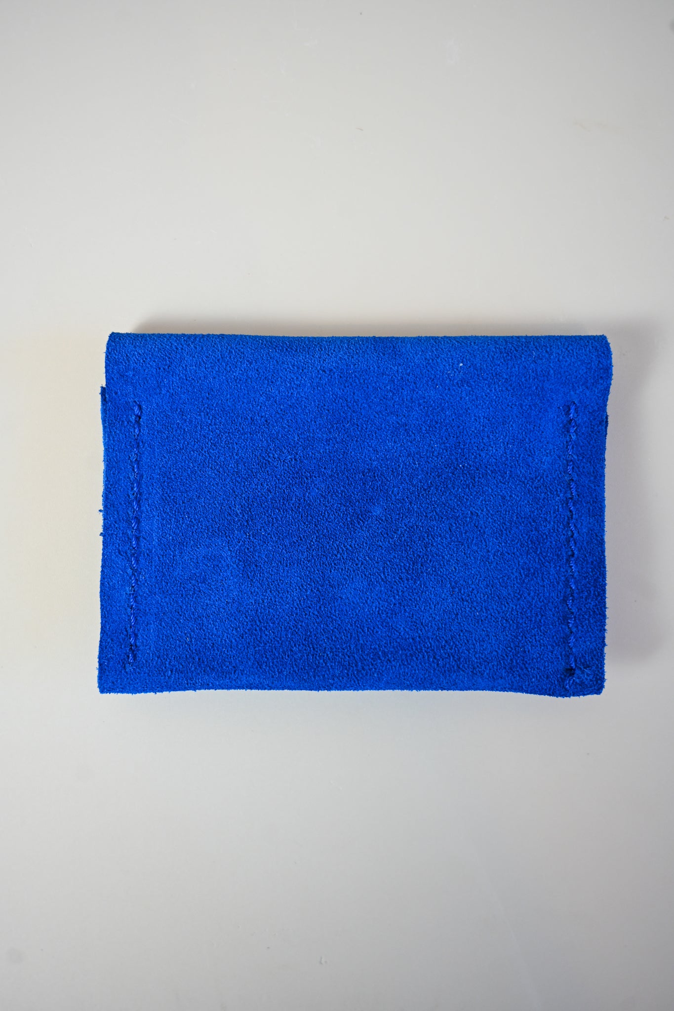 Charlie's Goods - Card Holder - Blue Suede Pointed