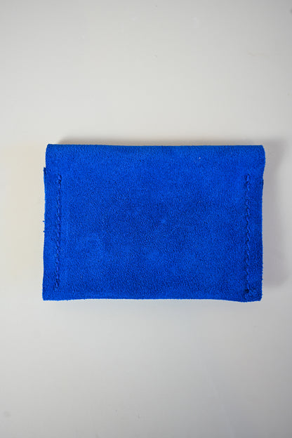 Charlie's Goods - Card Holder - Blue Suede Pointed