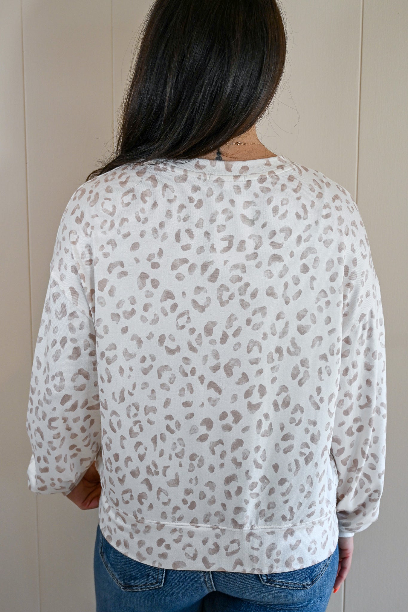 Evans Avenue Soft Leopard Long Sleeve Top