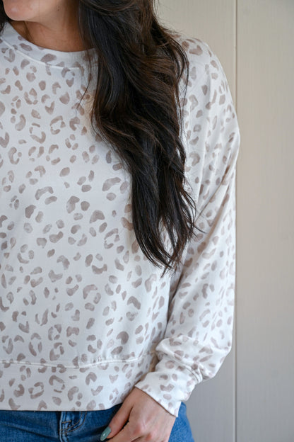 Evans Avenue Soft Leopard Long Sleeve Top