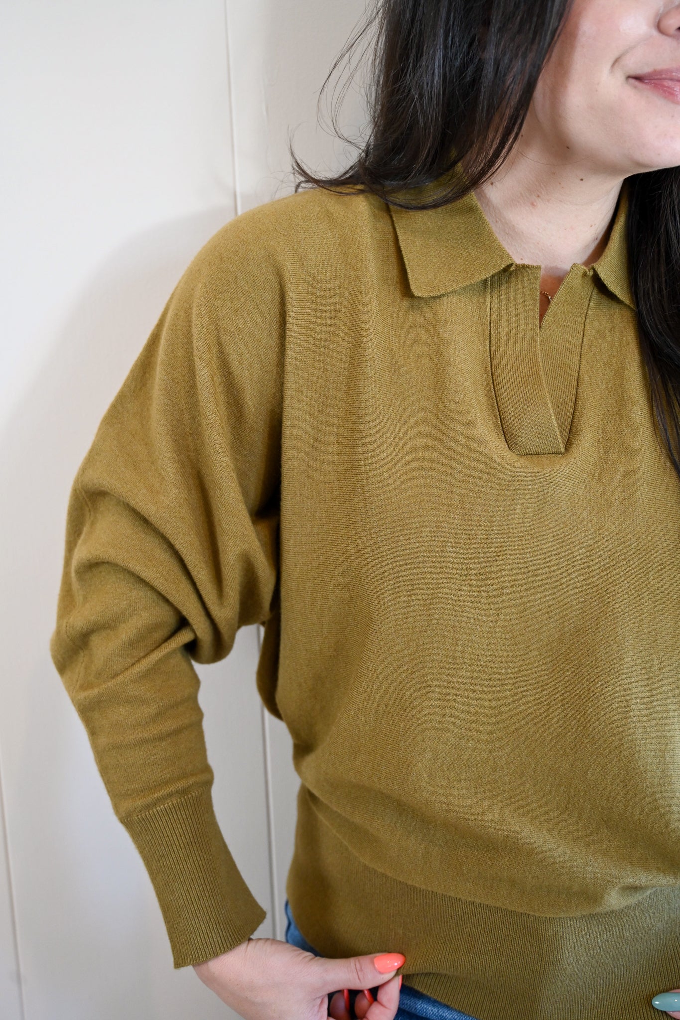 Ruth Court Collared Sweater