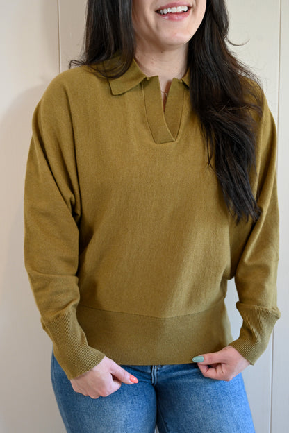 Ruth Court Collared Sweater