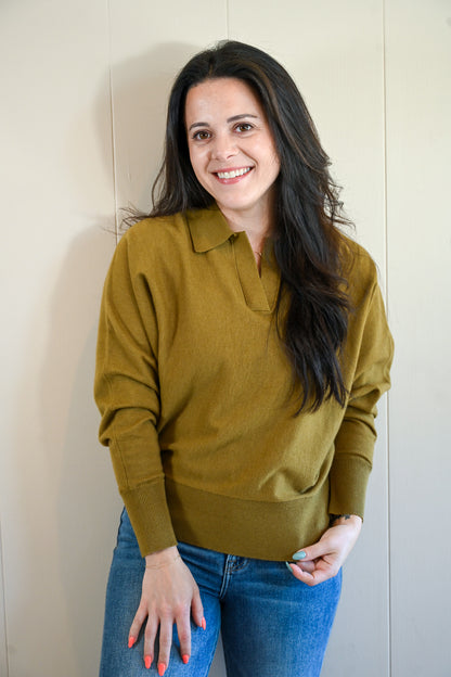 Ruth Court Collared Sweater