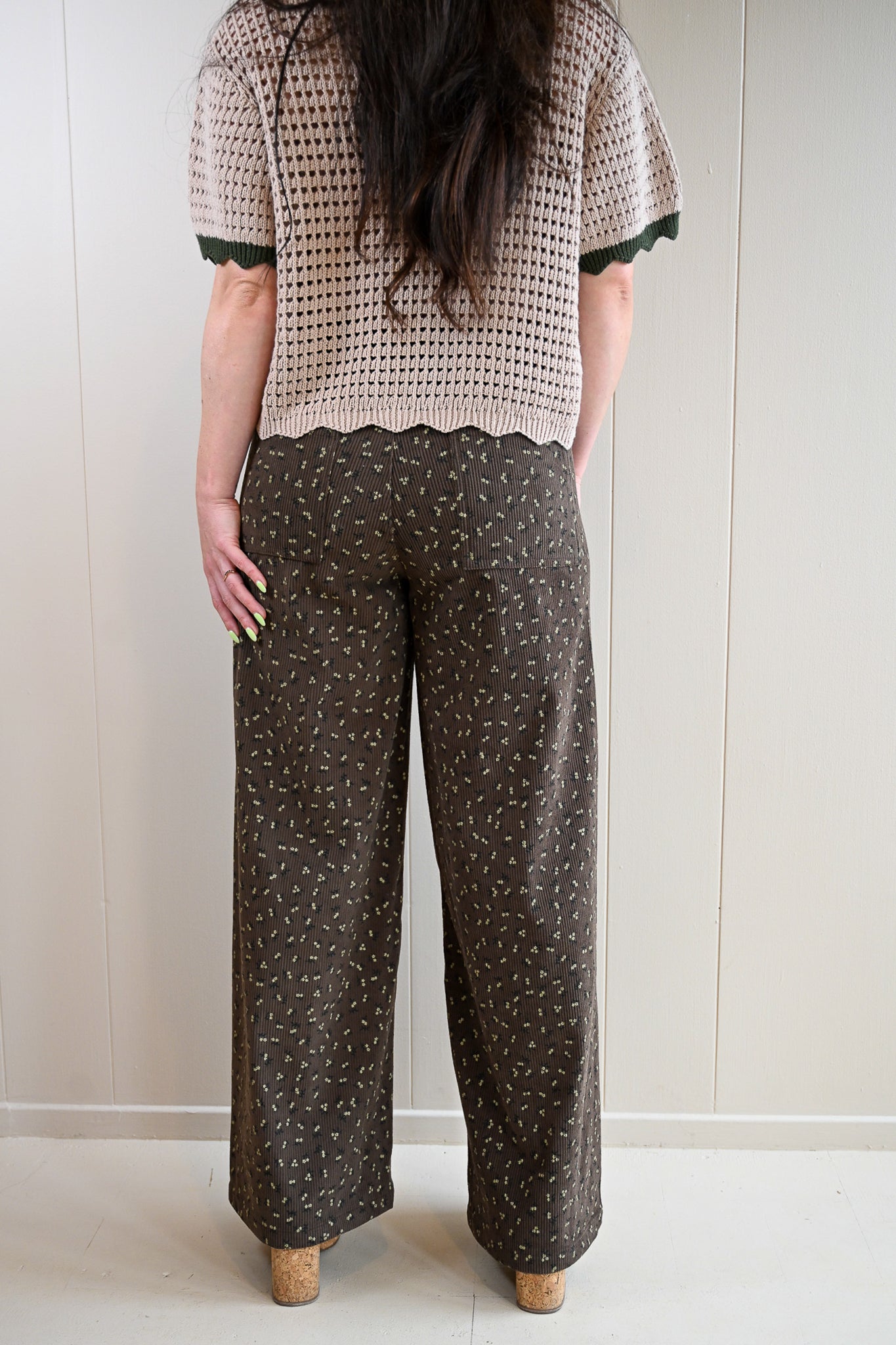 Arkwright Court Floral Corduroy Pants