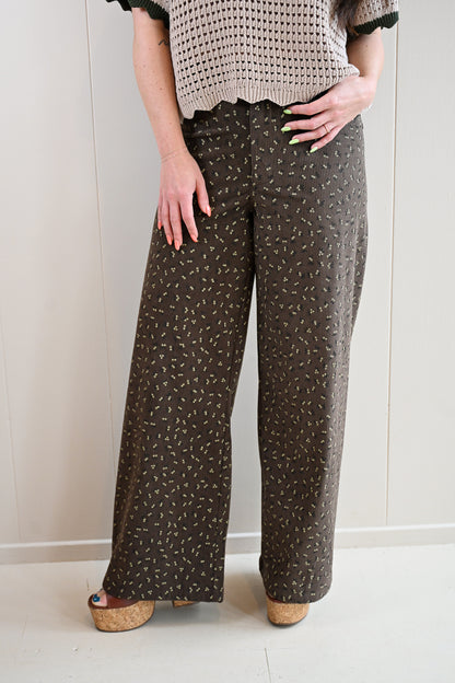 Arkwright Court Floral Corduroy Pants