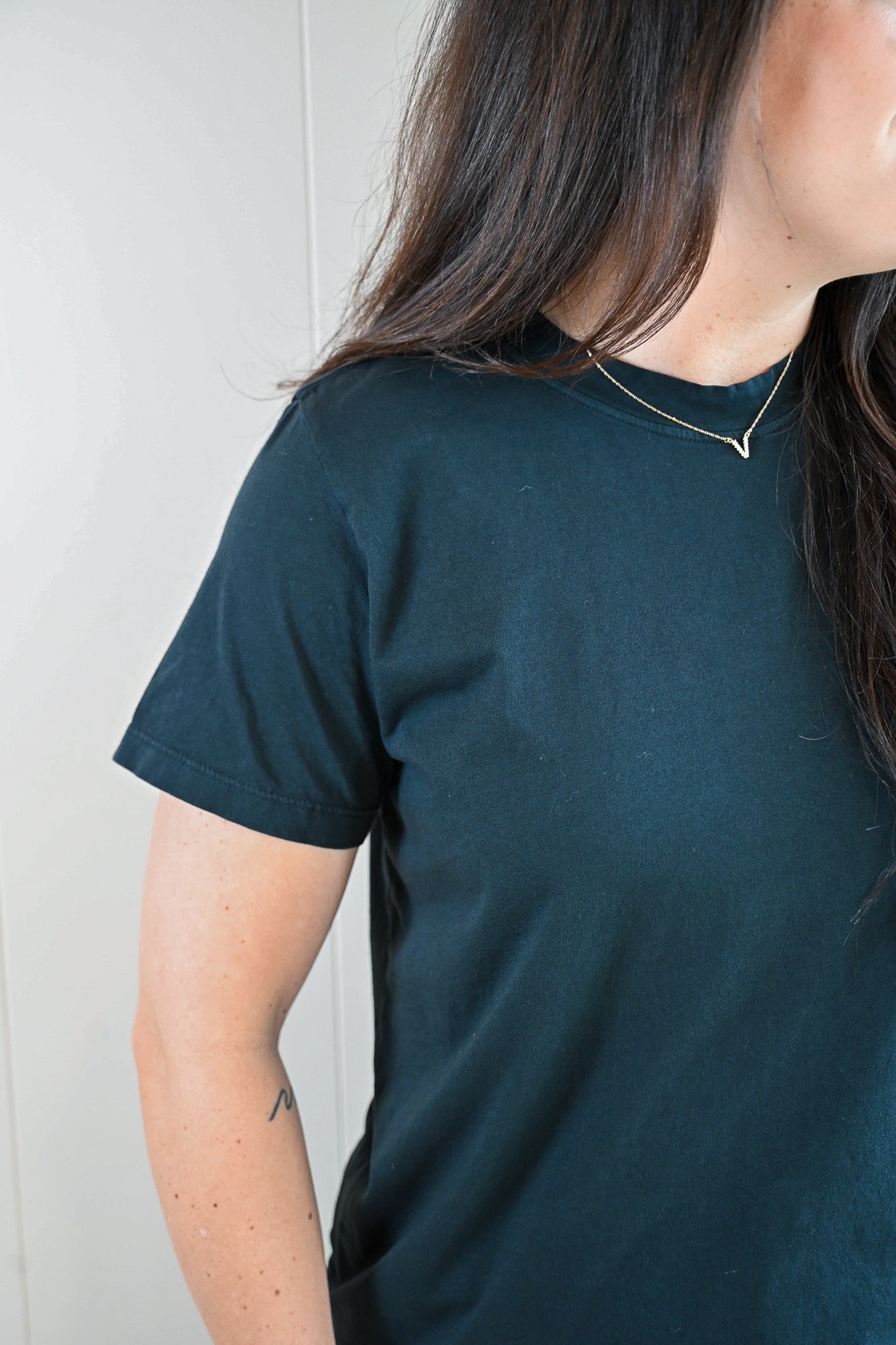 Wave Label Crew Neck - Storm