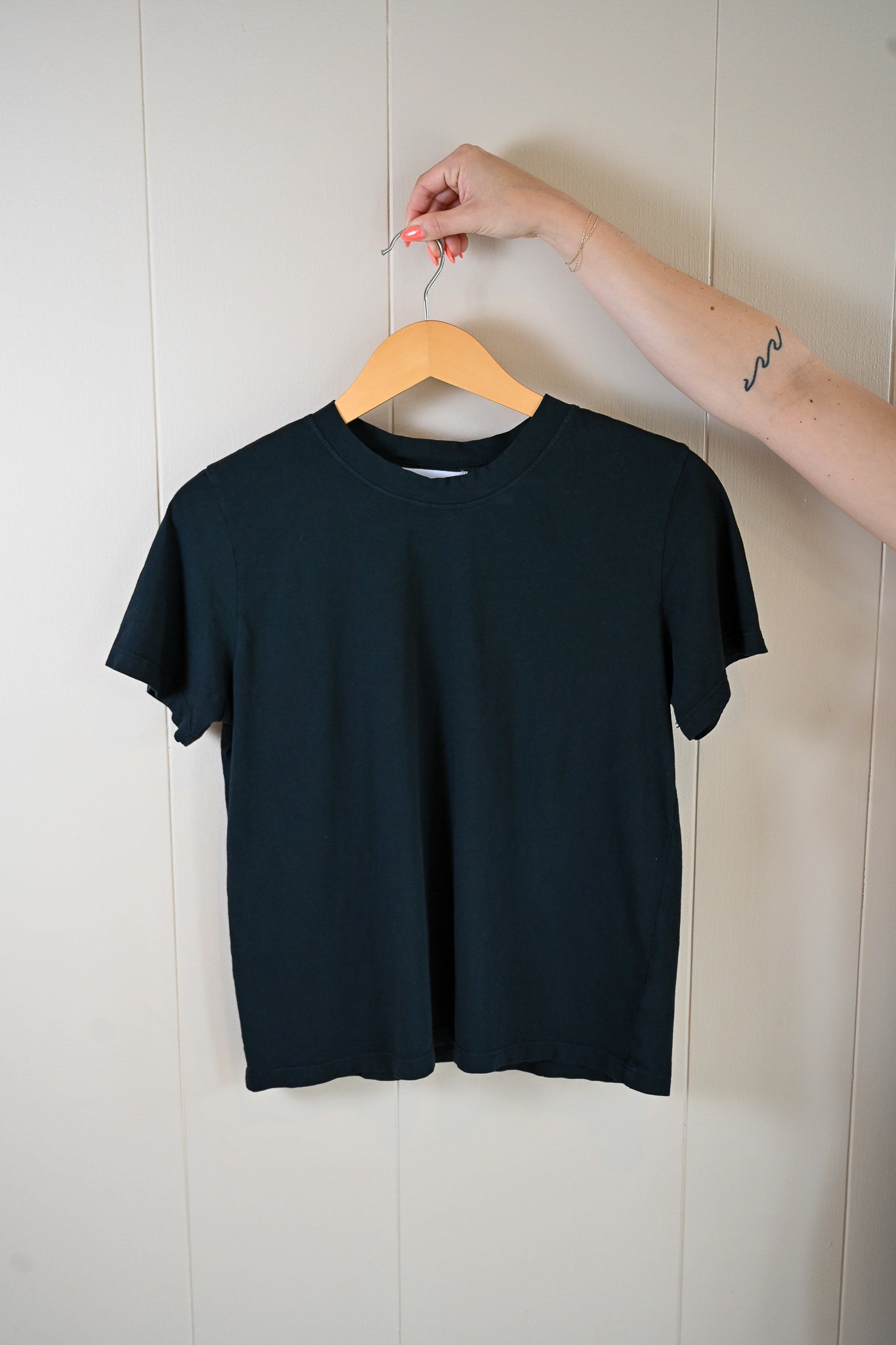Wave Label Crew Neck - Storm