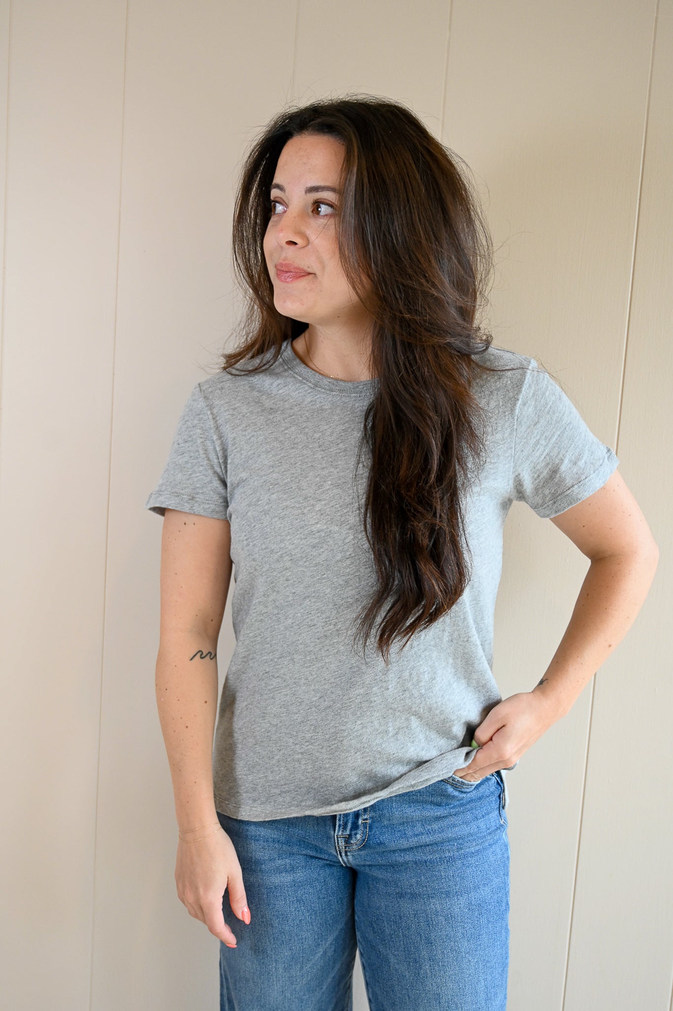 Austin Avenue Oversized Tee - Fog