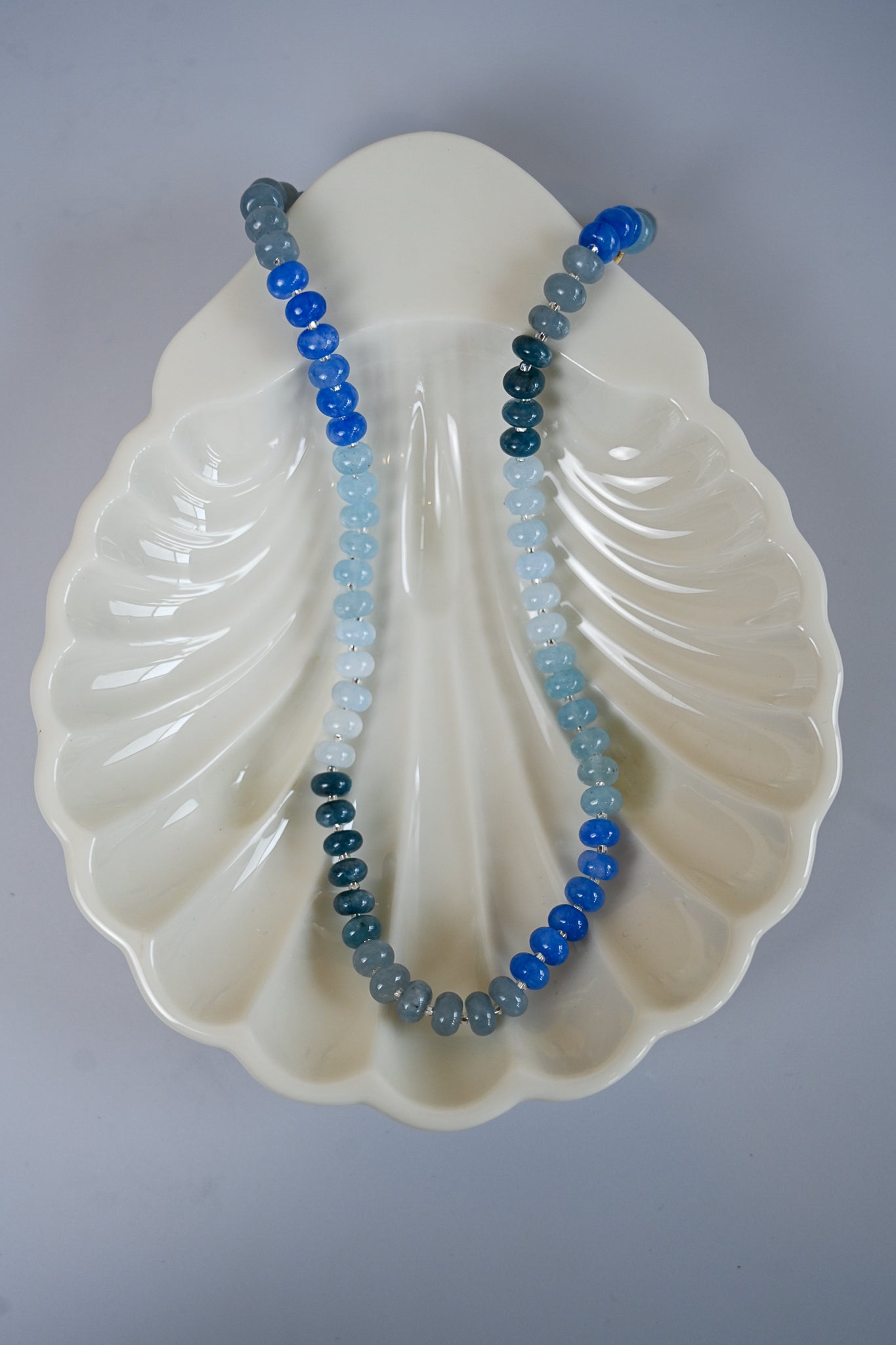 Brightfire Beaded Necklace - Blues