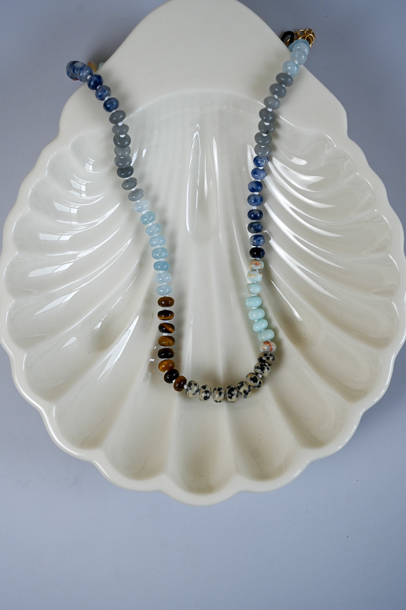 Brightfire Mini Beaded Necklace - Pebble