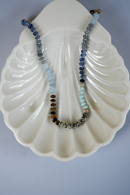 Brightfire Mini Beaded Necklace - Pebble