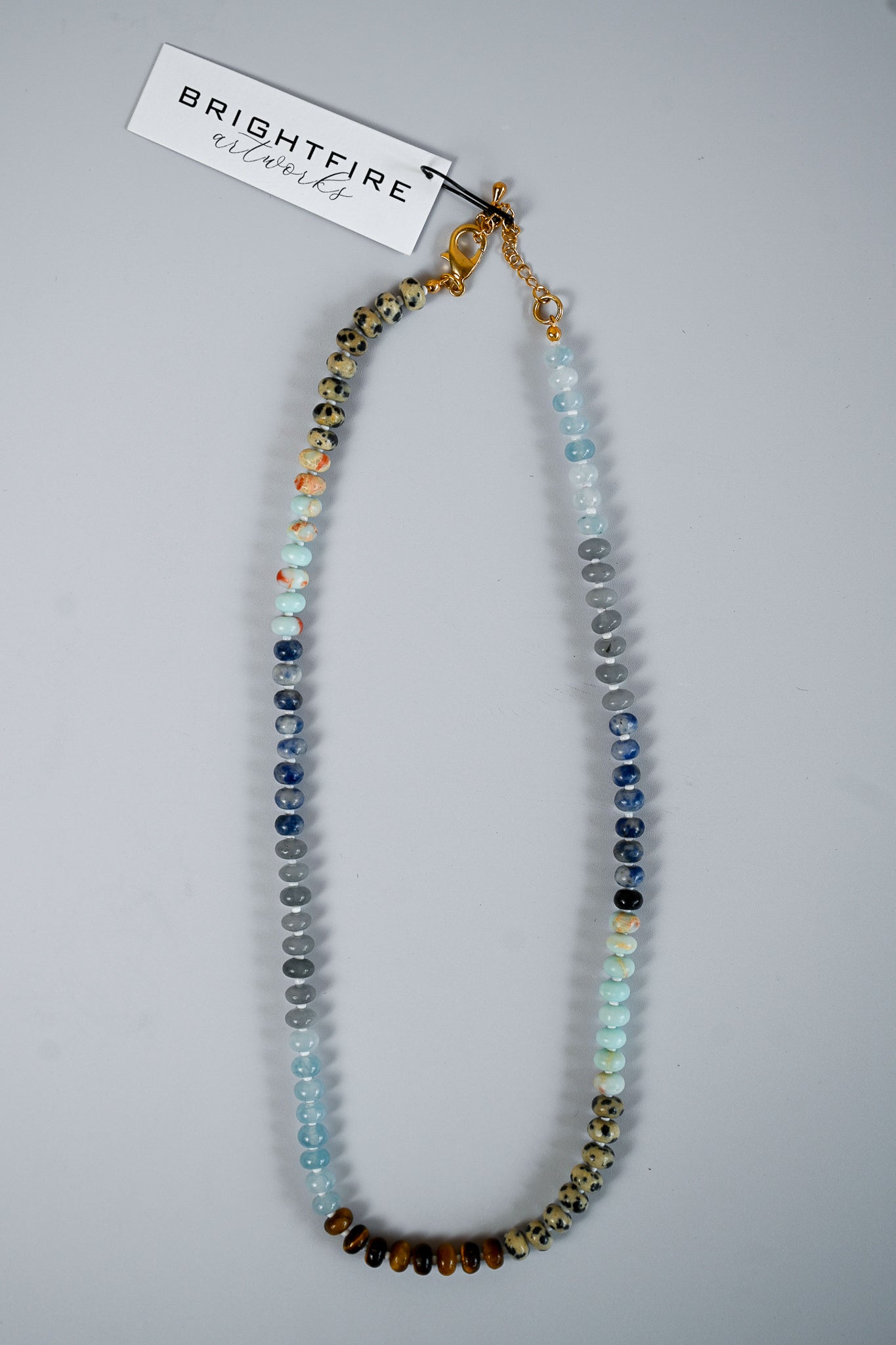 Brightfire Mini Beaded Necklace - Pebble