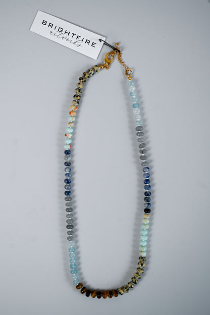 Brightfire Mini Beaded Necklace - Pebble