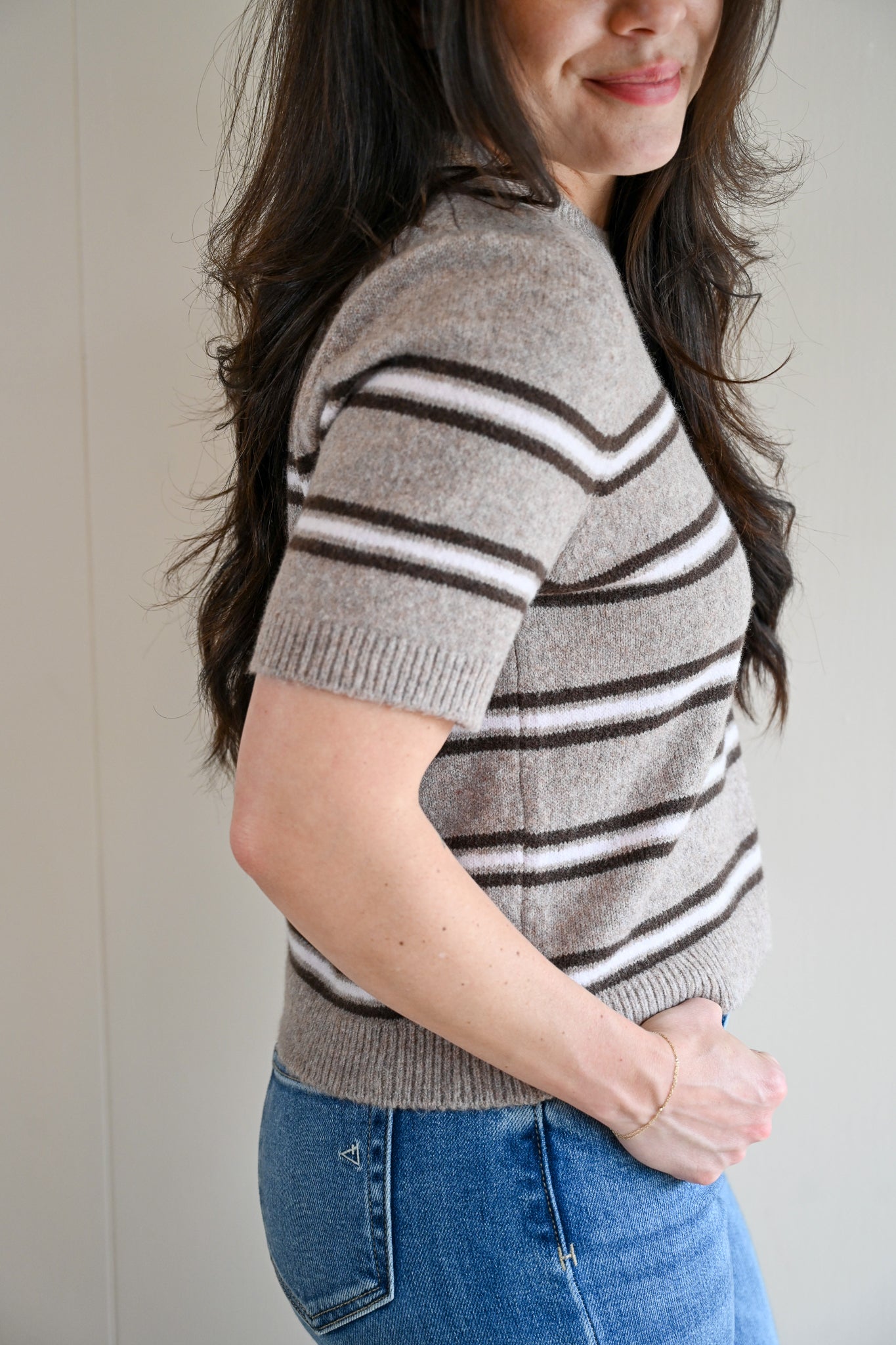Balboa Avenue Stripe Sweater Tee