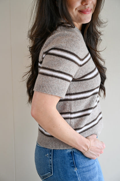 Balboa Avenue Stripe Sweater Tee