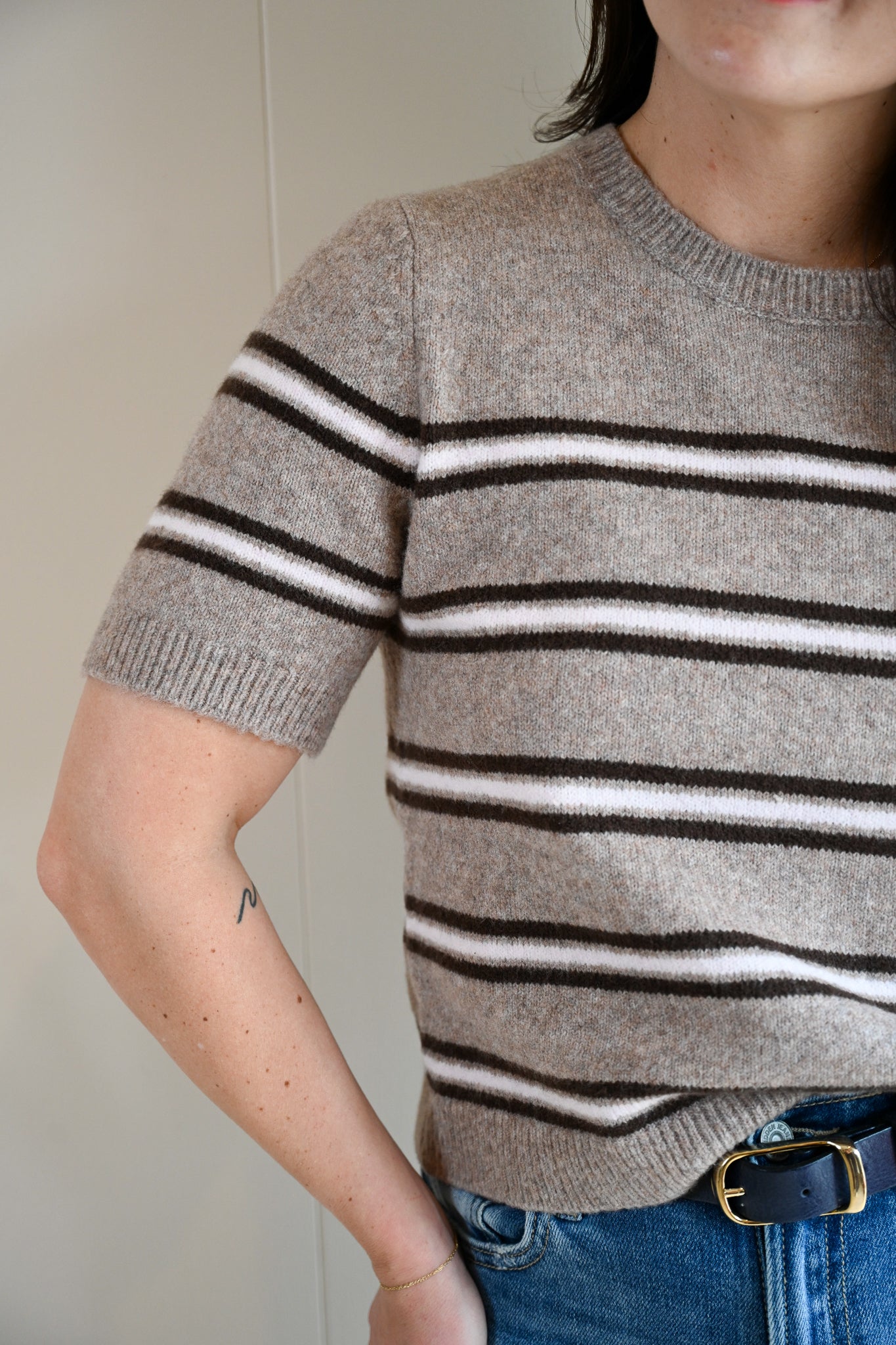 Balboa Avenue Stripe Sweater Tee