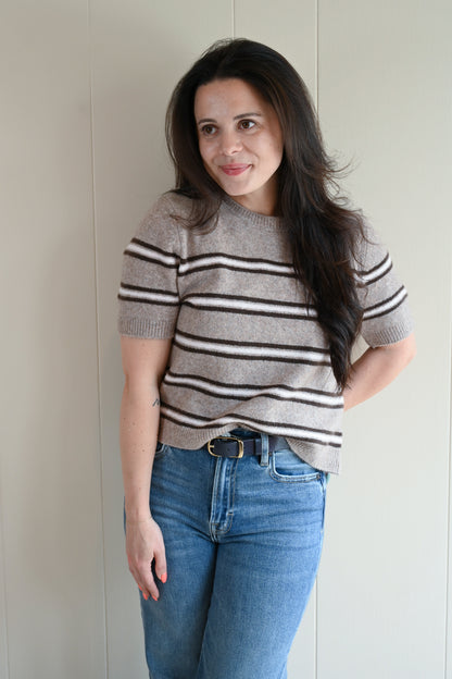 Balboa Avenue Stripe Sweater Tee