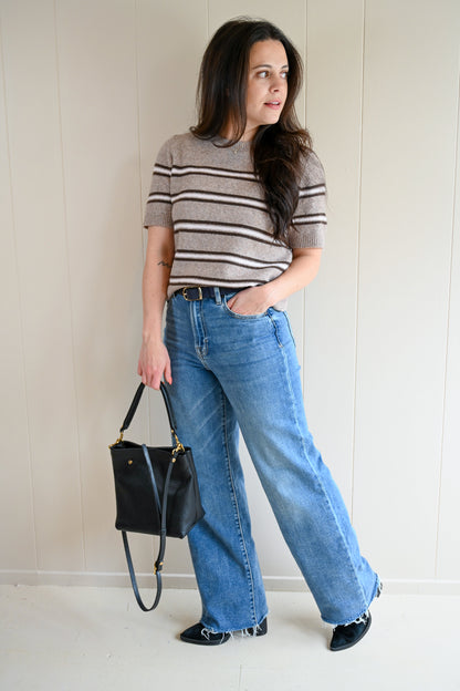 Balboa Avenue Stripe Sweater Tee