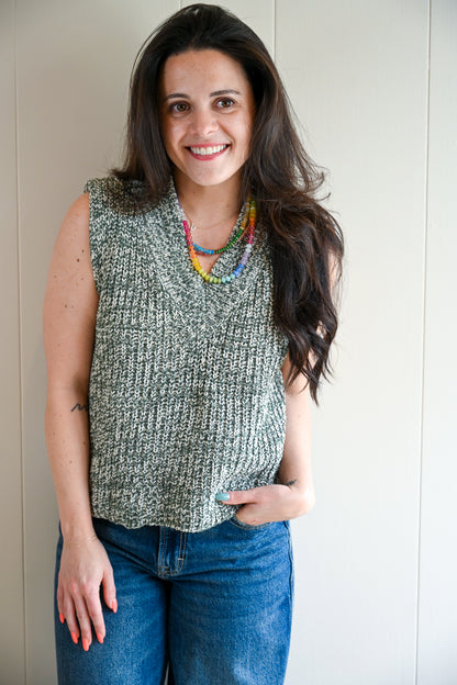 Rosemont Avenue Two Tone Sweater Vest