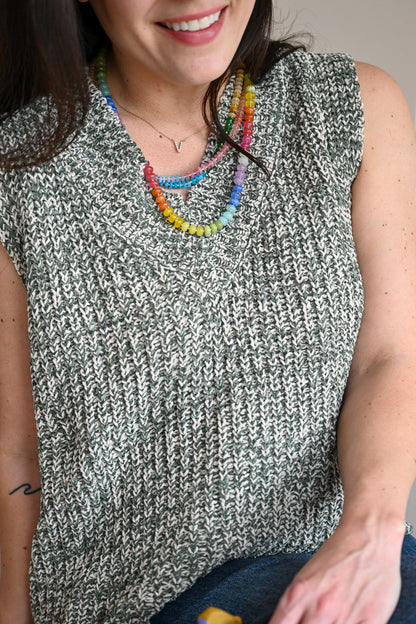 Rosemont Avenue Two Tone Sweater Vest