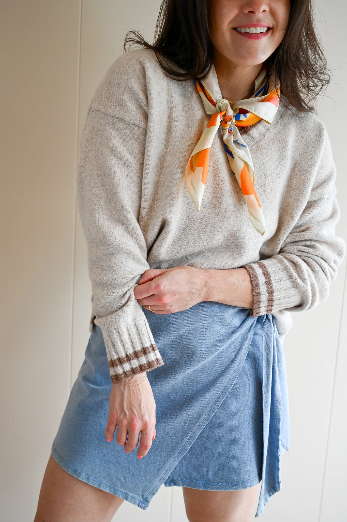 Crest Avenue V Neck Sweater