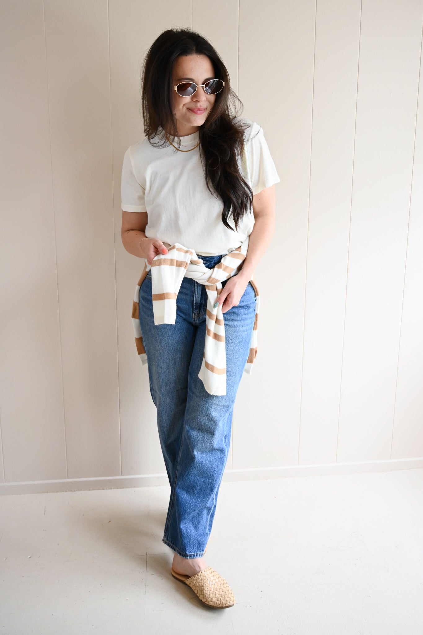 Petra Lane Polo Stripe Sweater