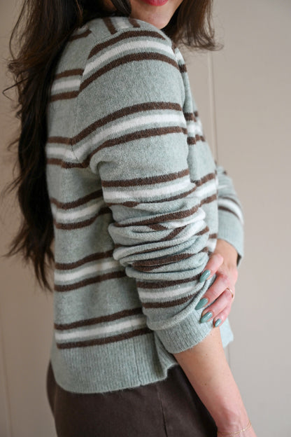 Marine Street Cozy Cardigan - Aqua Cloud