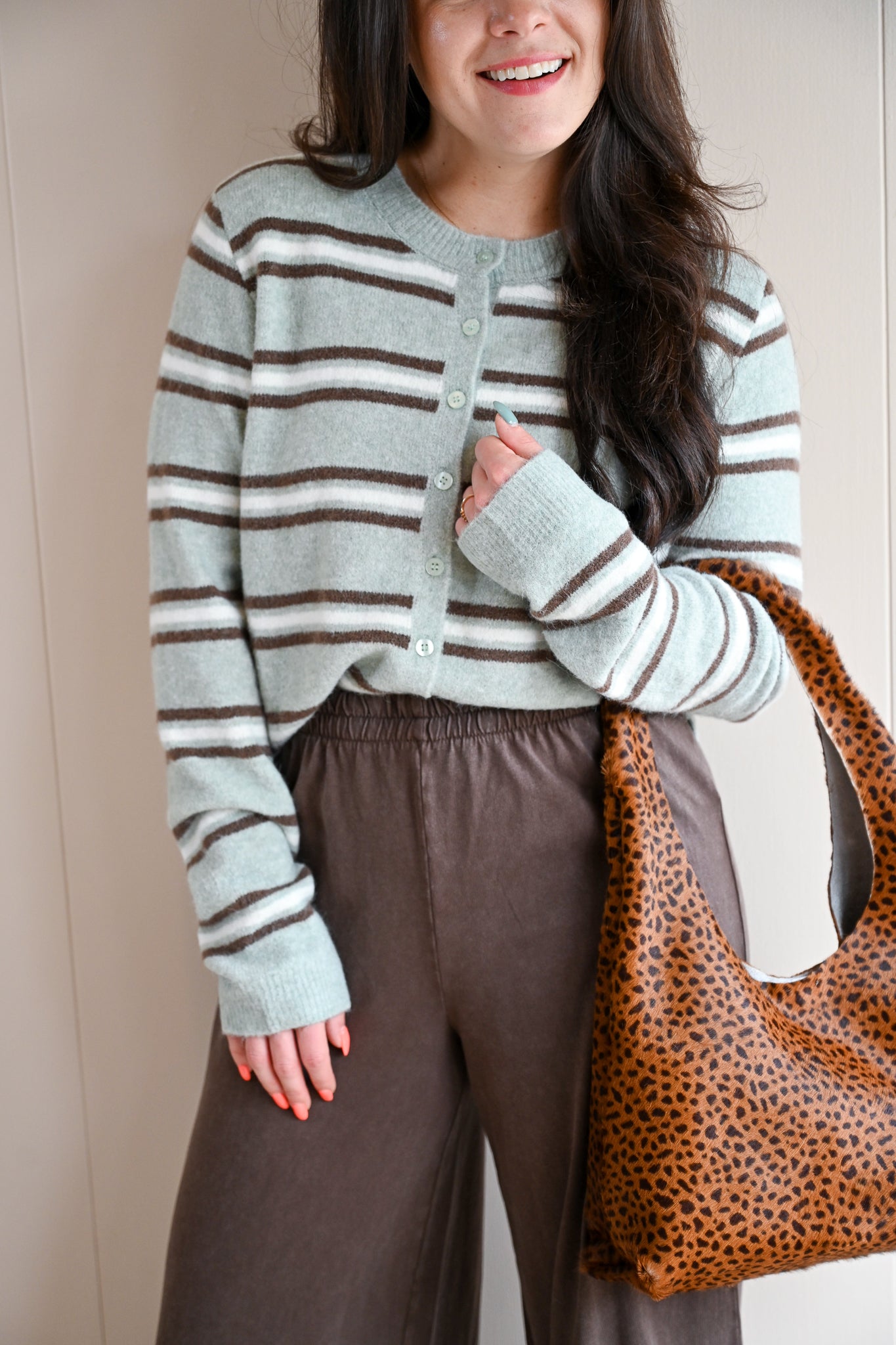 Marine Street Cozy Cardigan - Aqua Cloud