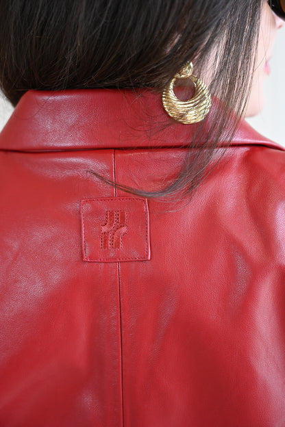 Acropolis Street Vegan Leather Bomber Jacket