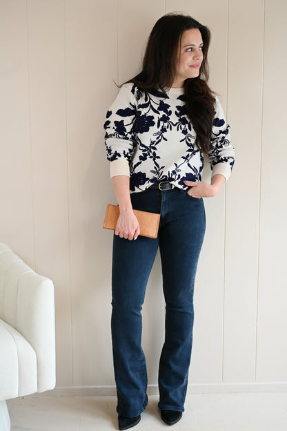 Morse Baby Flare Blue Black Jeans