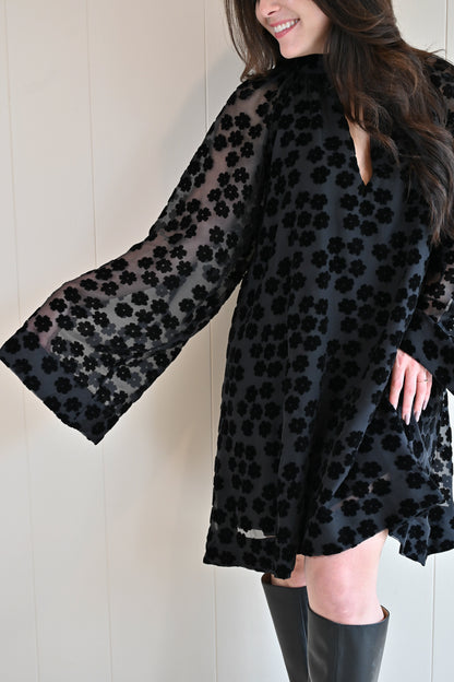 Buena Vista Velvet Floral Dress