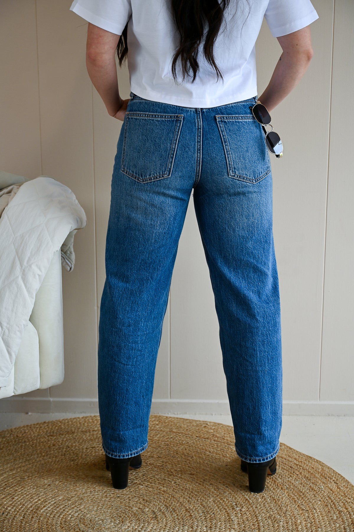 Pine Garden Medium Wash Ankle Jeans
