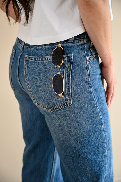 Pine Garden Medium Wash Ankle Jeans