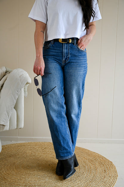 Pine Garden Medium Wash Ankle Jeans
