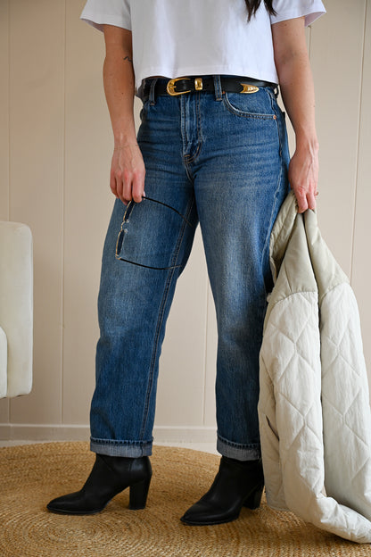 Pine Garden Medium Wash Ankle Jeans