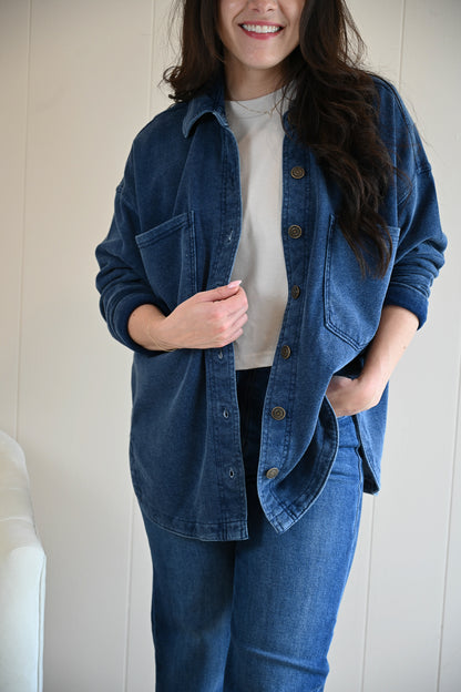 Beacon Knit Jacket - Ocean