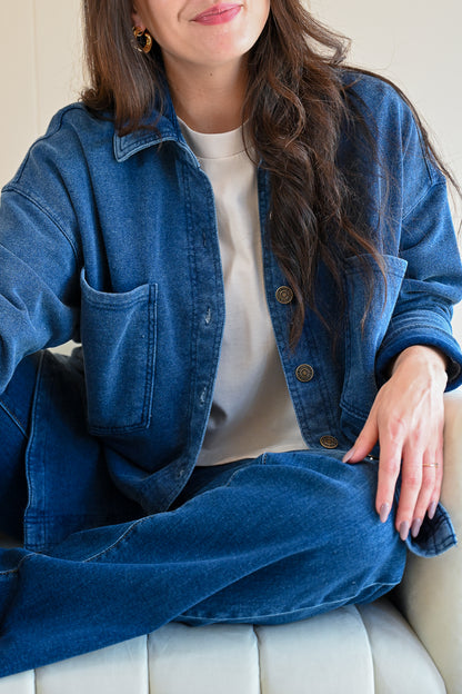Beacon Knit Jacket - Ocean
